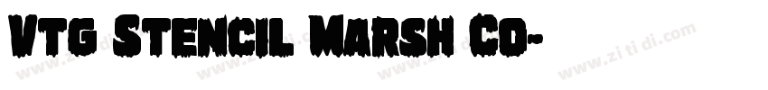 Vtg Stencil Marsh Co字体转换